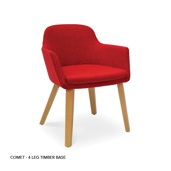 COMET - 4 LEG TIMBER RED