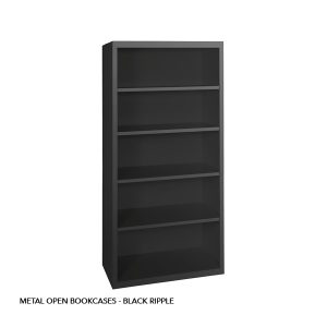 METAL OPEN BOOKACSES - BLACK RIPPLE