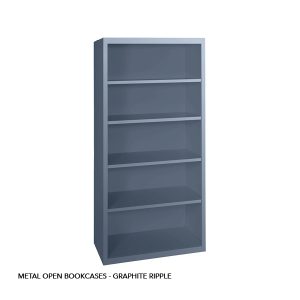 METAL OPEN BOOKACSES - GRAPHITE RIPPLE