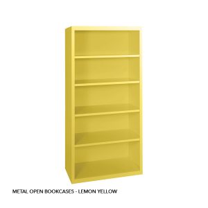 METAL OPEN BOOKACSES - LEMON YELLOW