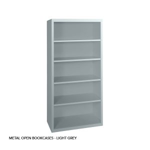 METAL OPEN BOOKACSES - LIGHT GREY
