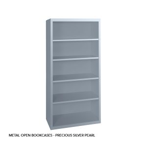 METAL OPEN BOOKACSES - PRECIOUS SILVER PEARL