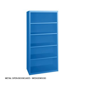 METAL OPEN BOOKACSES - WEDGEWOOD