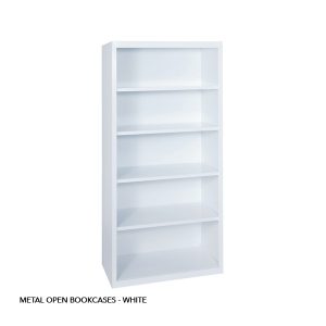 METAL OPEN BOOKACSES - WHITE
