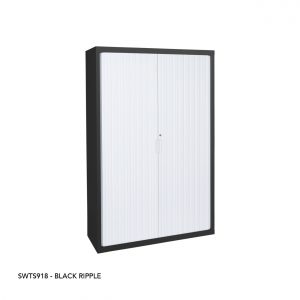 Tambour Cupboards - SWTS918 - Black Ripple