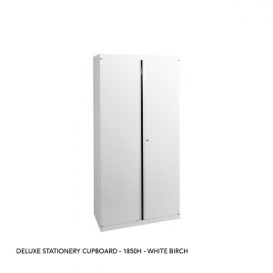 Deluxe Stationery Cupboard - 1850H - White Birch