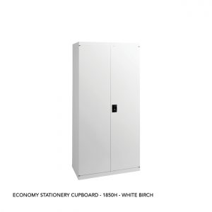 Economy Stationery Cupboard - 1850H - White Birch