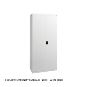Economy Stationery Cupboard - 2000H - White Birch