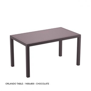 ORLANDO TABLE 140 - CHOCOLATE