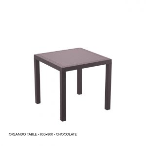 ORLANDO TABLE 80 - CHOCOLATE