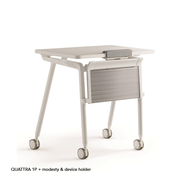 QUATTRA TABLE - 1P WITH MODESTY & DEVICE HOLDER